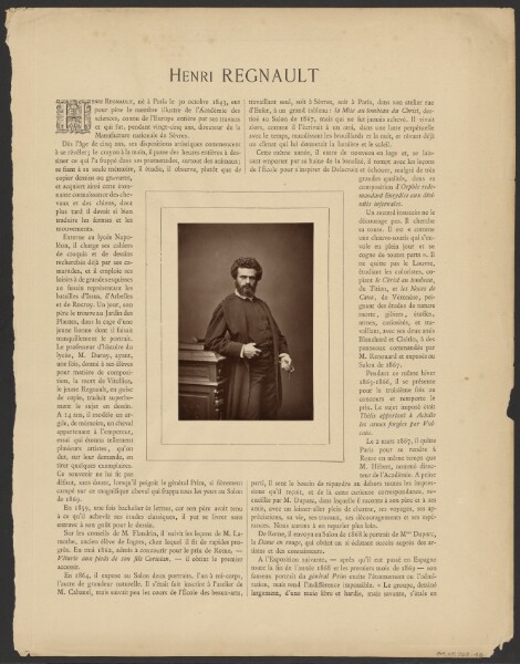 Unknown, [Portrait of Henri Regnault]