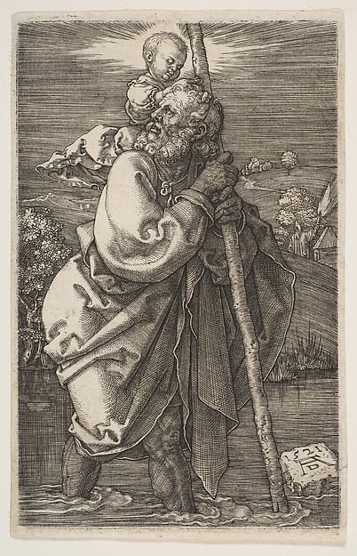 Albrecht Dürer, Saint Christopher Facing Left