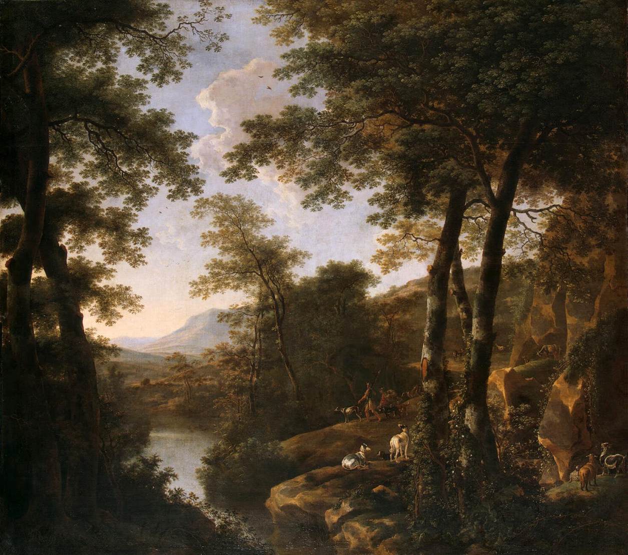 Jan Both, Italian Landscape with Roman Warriors
