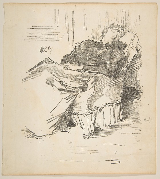 James McNeill Whistler, La Belle Dame Endormie (The Beautiful Woman Asleep)