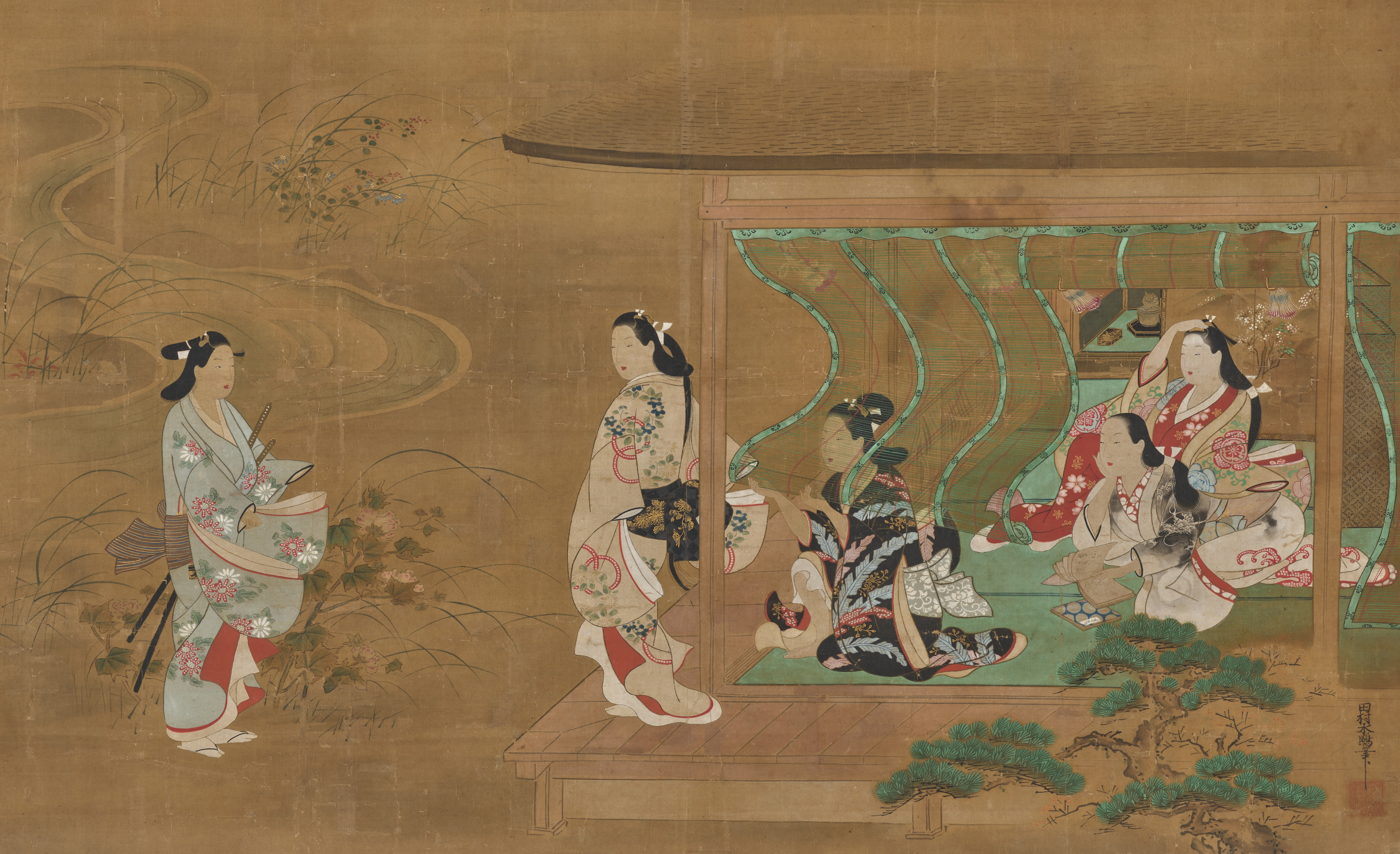 Tamura Suio, Beauty Receiving a Visitor