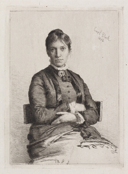 Carl Bloch, Portræt af Alma Bloch, f. Trepka