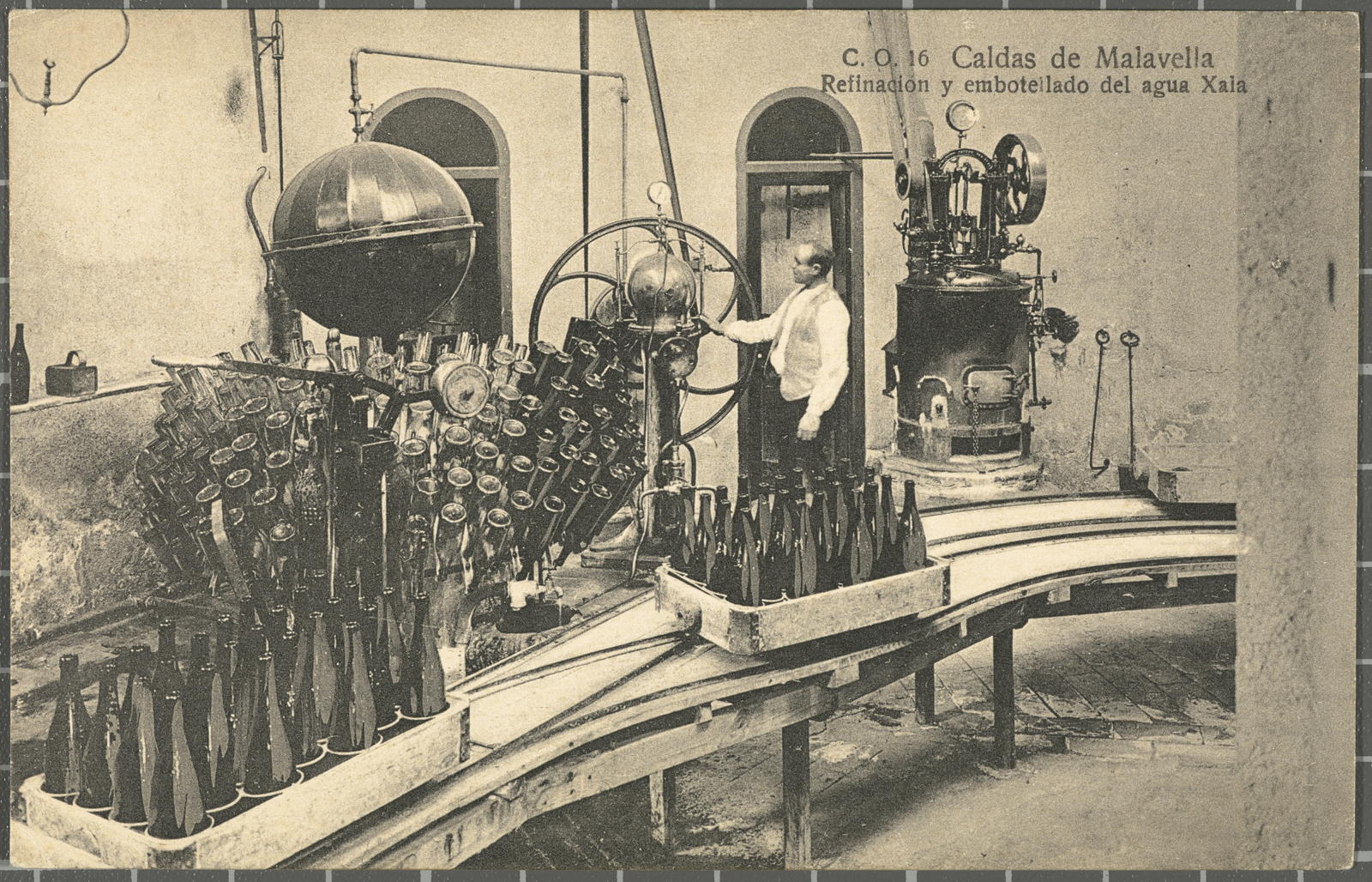 Desconegut, C.O. 16 Caldas de Malavella Refinacion y embotellado del agua Xala