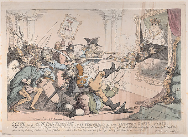 Thomas Rowlandson, Scene in a New Pantomime to be Performed at the Theatre Royal Paris