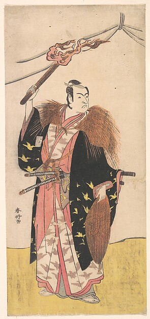 Katsukawa Shunkō, Ichikawa Monosuke II as Soga no Juro Sukenari (?)