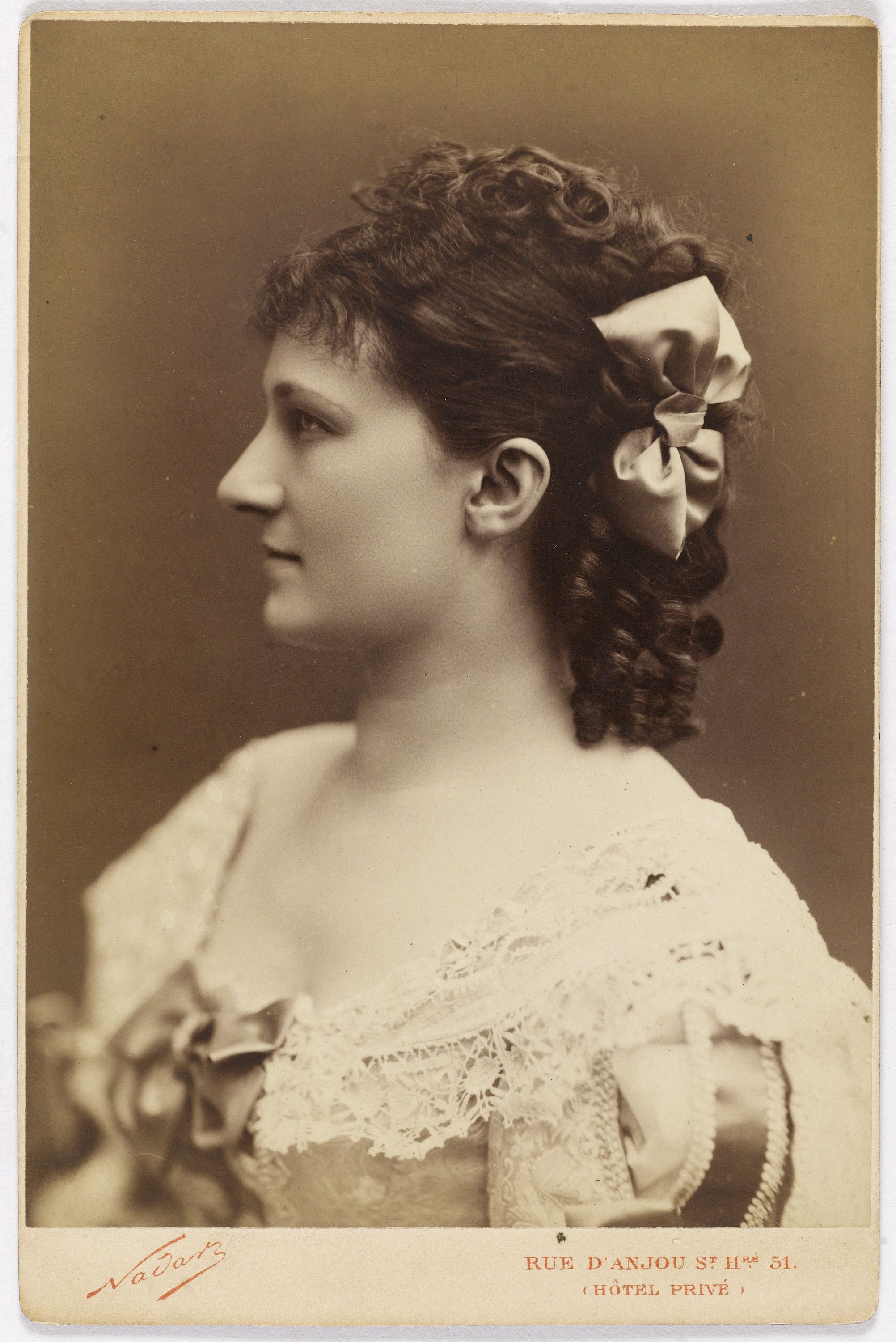 Atelier Nadar, Portrait de Mlle Fayolle, actrice