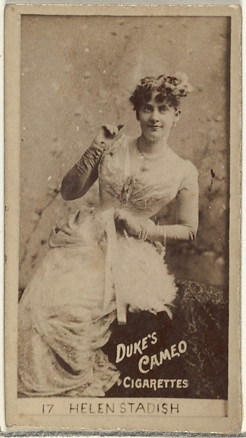 W. Duke, Sons & Co., Card Number 17, Helen Standish, from the Actors and Actresses series (N145-4) issued by Duke Sons & Co. to promote Cameo Cigarettes