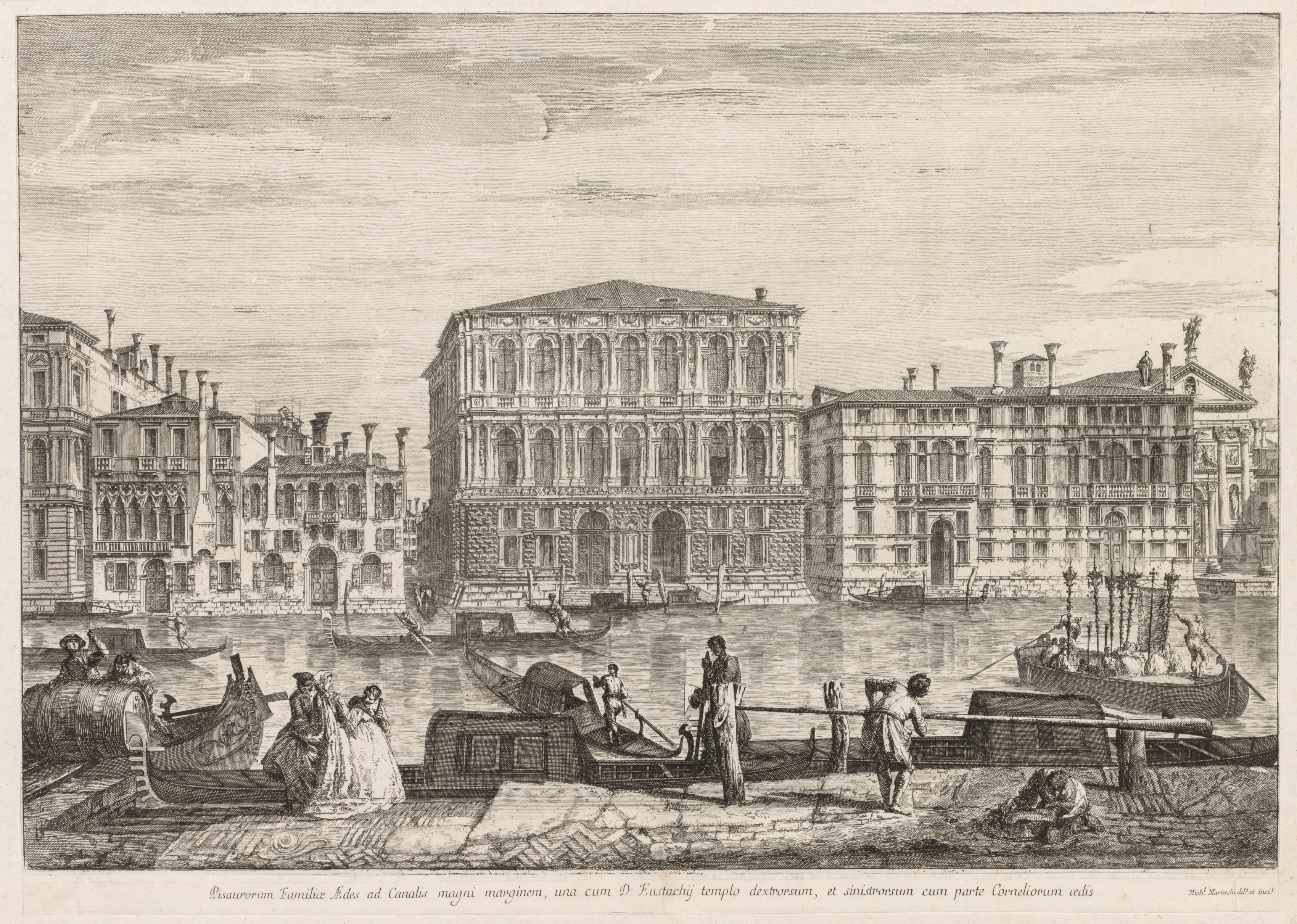 Michele Marieschi, Views of Venice:  Palazzo Pesaro