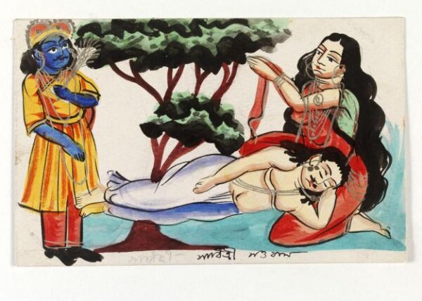 Unknown, Savitri and Yama