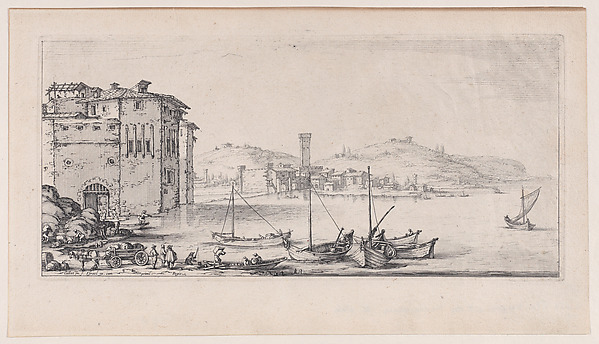 Jacques Callot, L'Embarquement des Marchandises (The Embarkation of Goods), from "Paysages Gravés..."