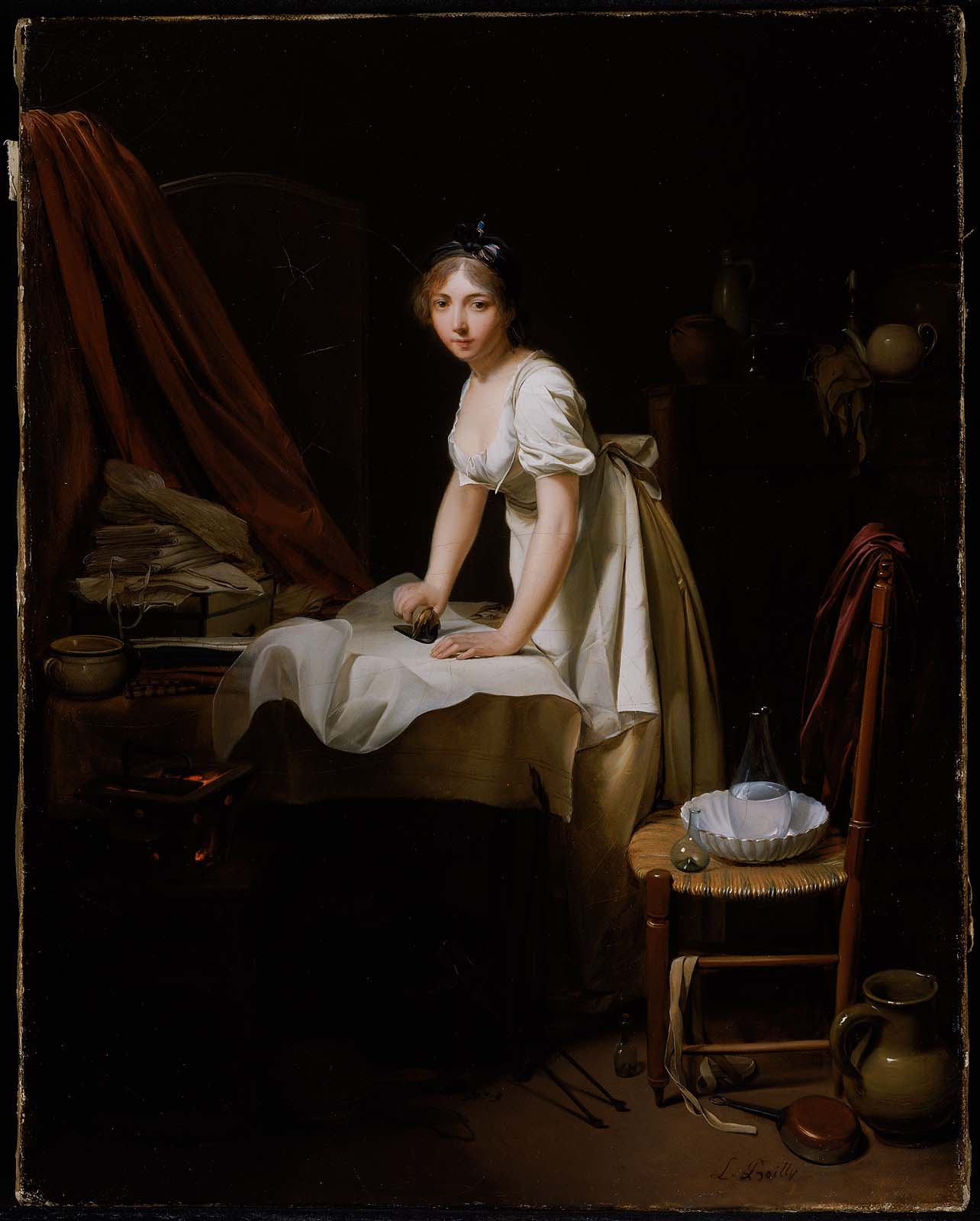 Louis-Léopold Boilly, Young Woman Ironing