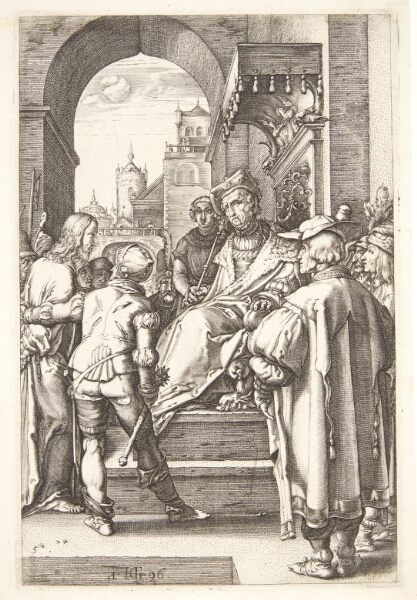 Hendrick Goltzius, Jesus for Pilatus