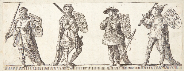 Hendrick Goltzius, Henrik III, Edvard I, Edvard II og Edvard III