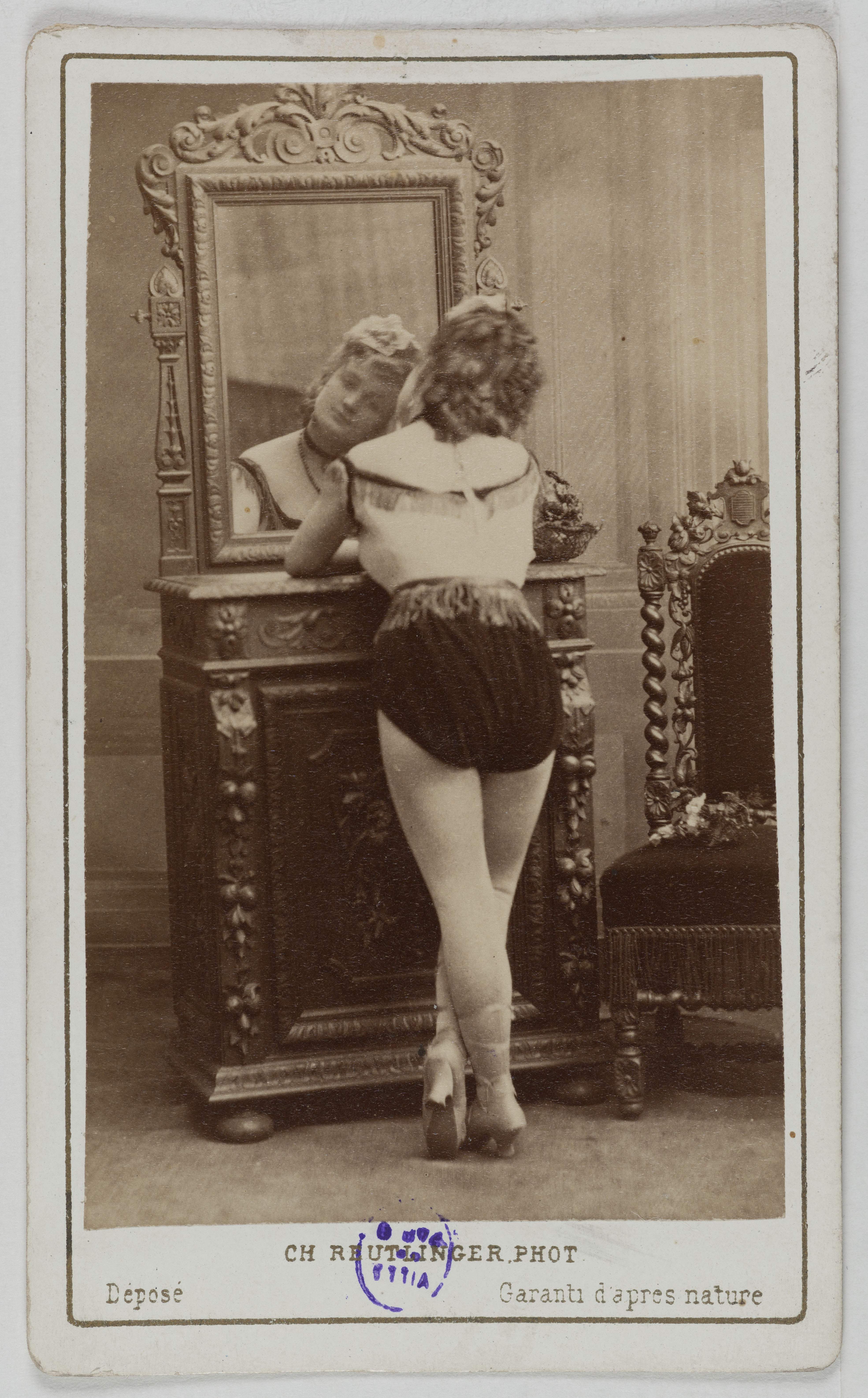Charles Reutlinger, Portrait de Berthe Legrand (Adèle Blanchart dite, 1850-1910), (actrice)