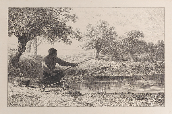 Charles Jacque, Pêche au Vif