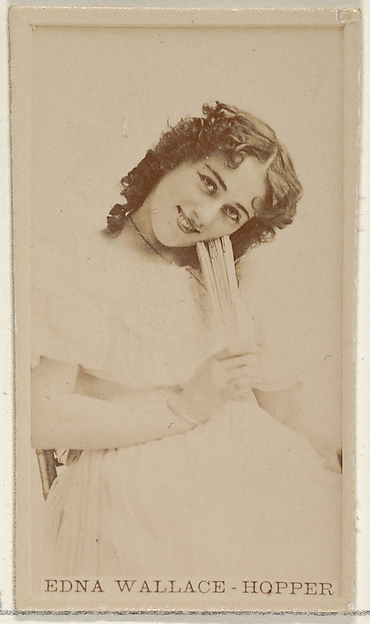 Allen & Ginter, Edna Wallace-Hopper, from the Actors and Actresses series (N45, Type 8) for Virginia Brights Cigarettes