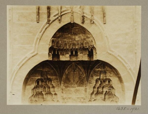 K.A.C. Creswell, Triple arch at the entrance of the wikala of Mamluk Sultan Qansuh al-Ghawri, Cairo