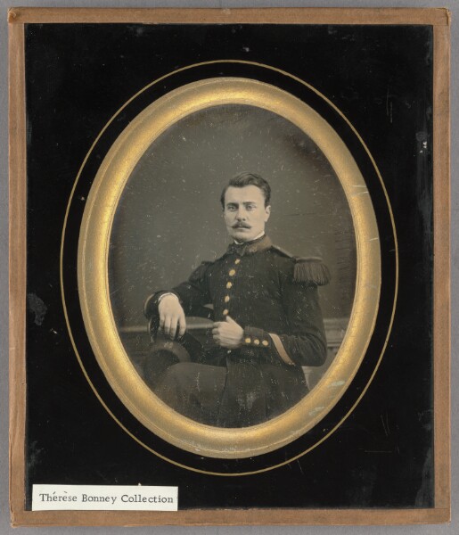 Unknown, [Portrait of a Seated French Military Man]