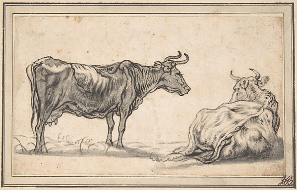 Aelbert Cuyp, Study of Two Cows