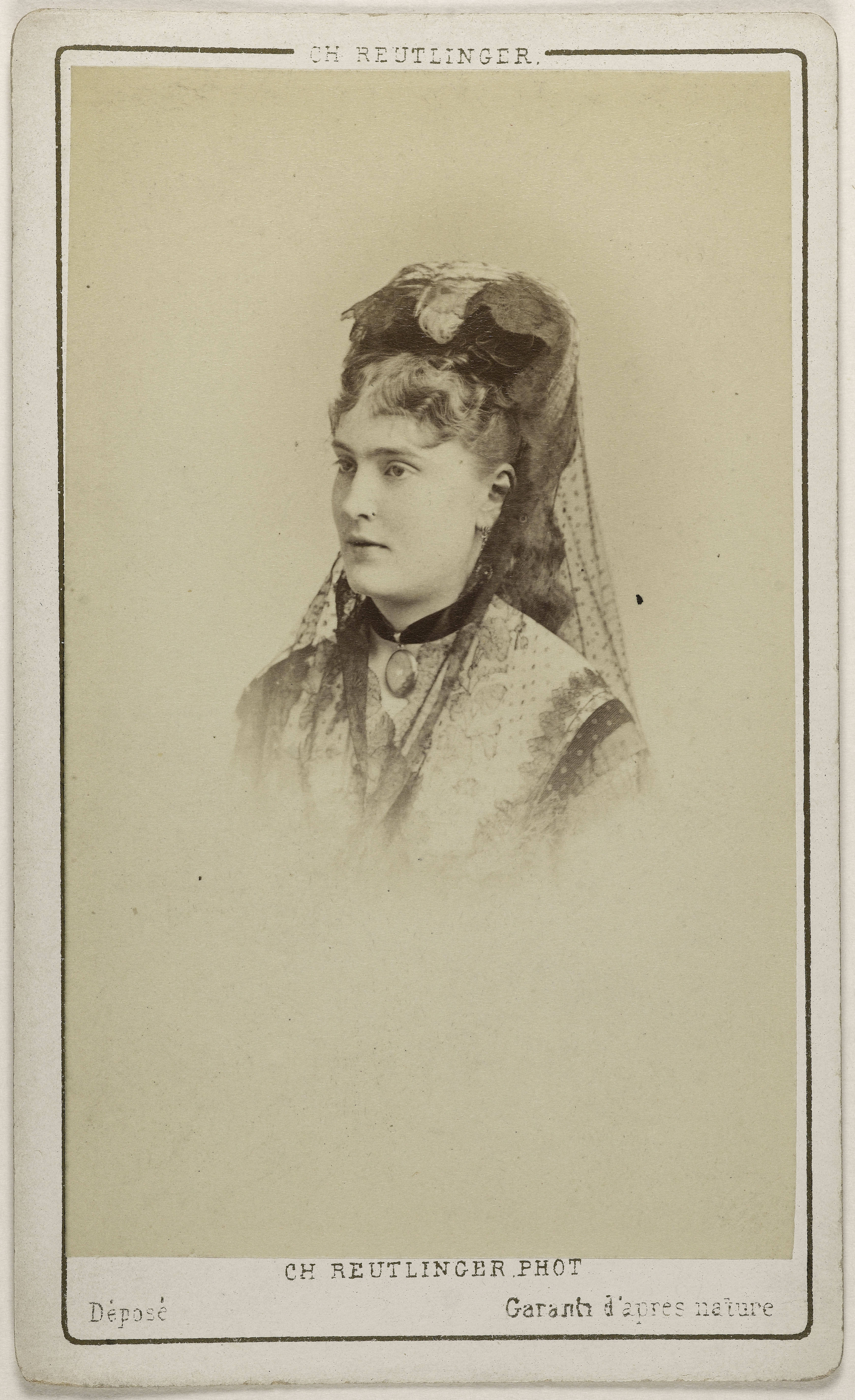 Charles Reutlinger, Portrait de Bertin, Blanche, (actrice)