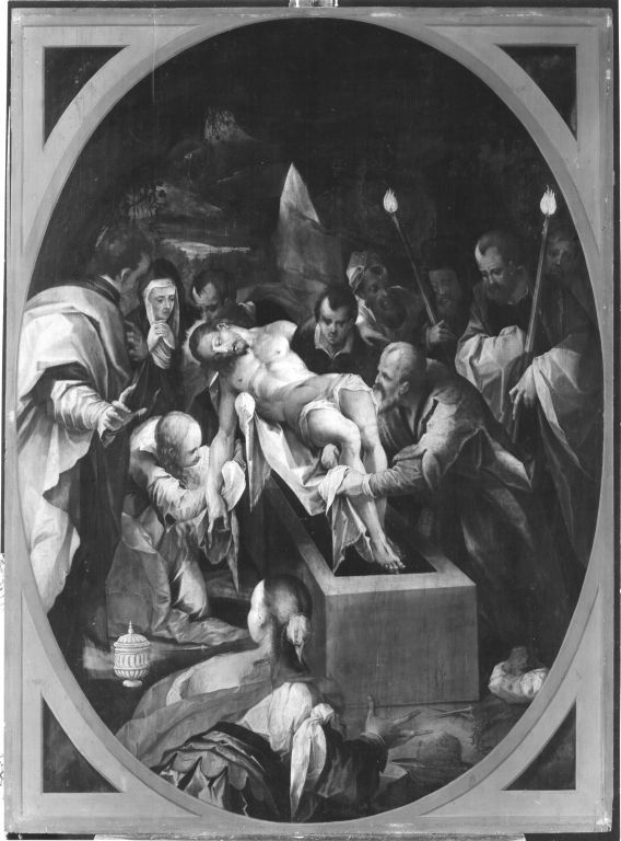 Hans von Aachen, Grablegung Christi