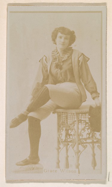 Kinney Brothers Tobacco Company, Grace Wilson, from the Actresses series (N245) issued by Kinney Brothers to promote Sweet Caporal Cigarettes