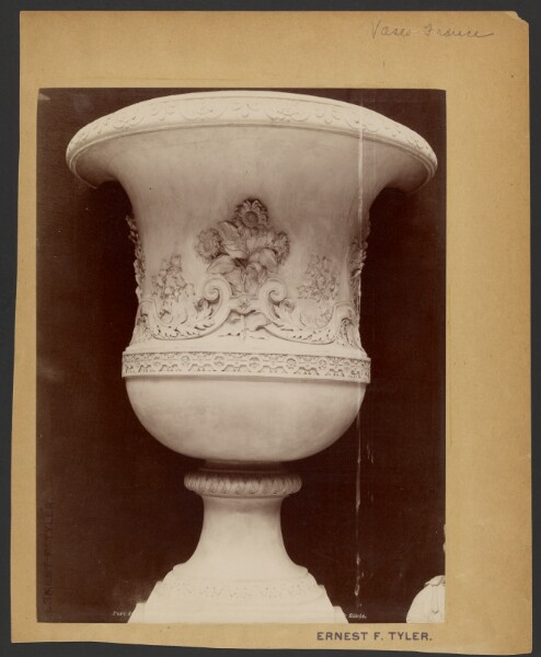 Unknown, [Vase with carved floral pattern]