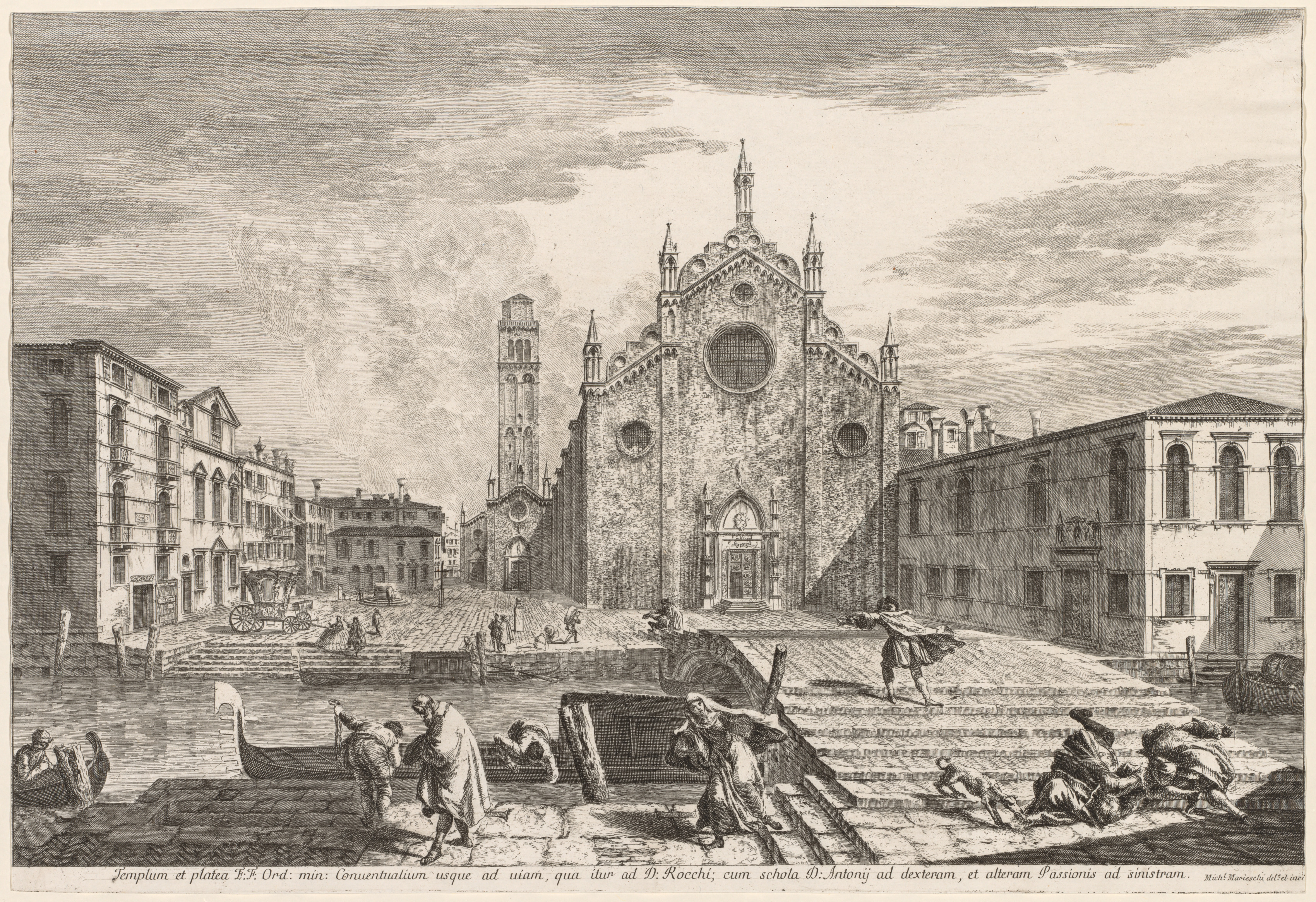 Michele Marieschi, Views of Venice:  Campo dei Frari
