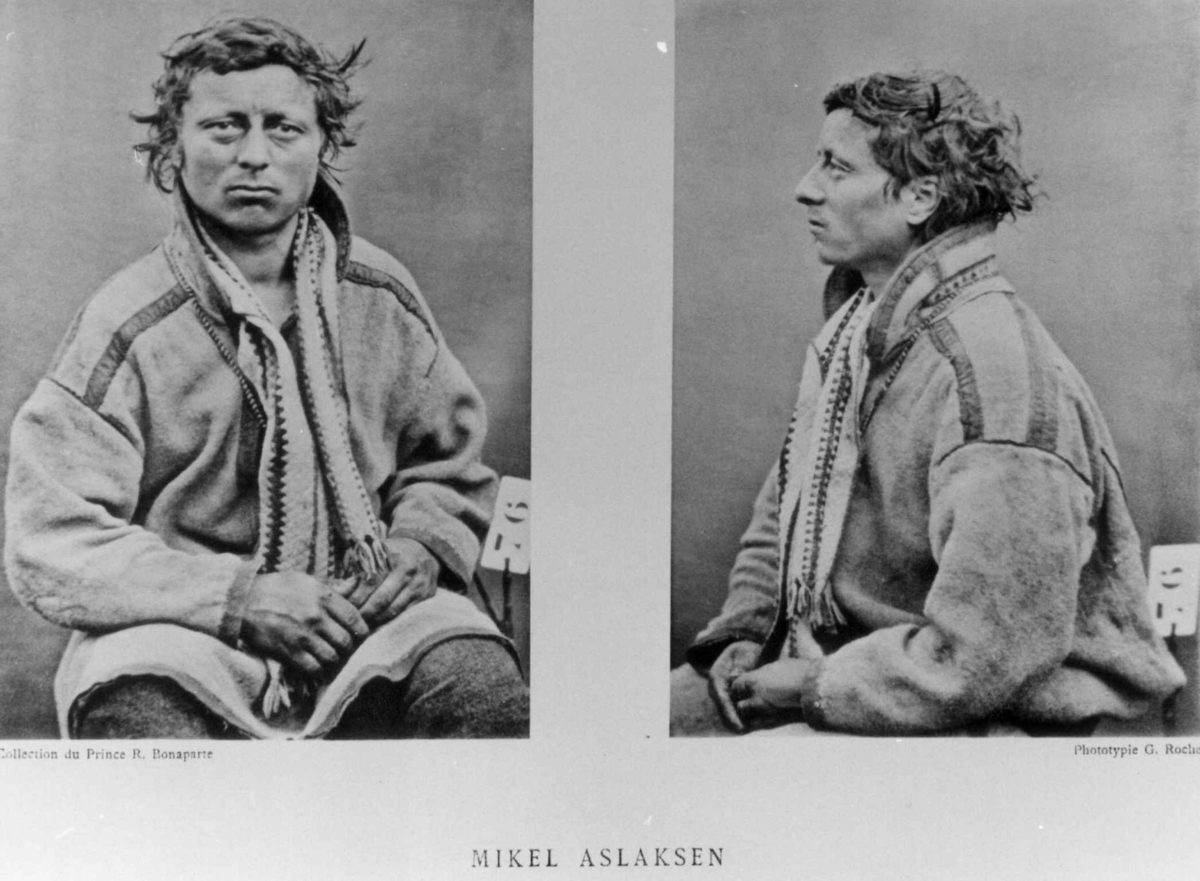 G. Roche, Roland Bonaparte sin samling. Portrett av Mikel Aslaksen. Inngår i Bonapartes sameportretter som nr. 76. Bonaparte