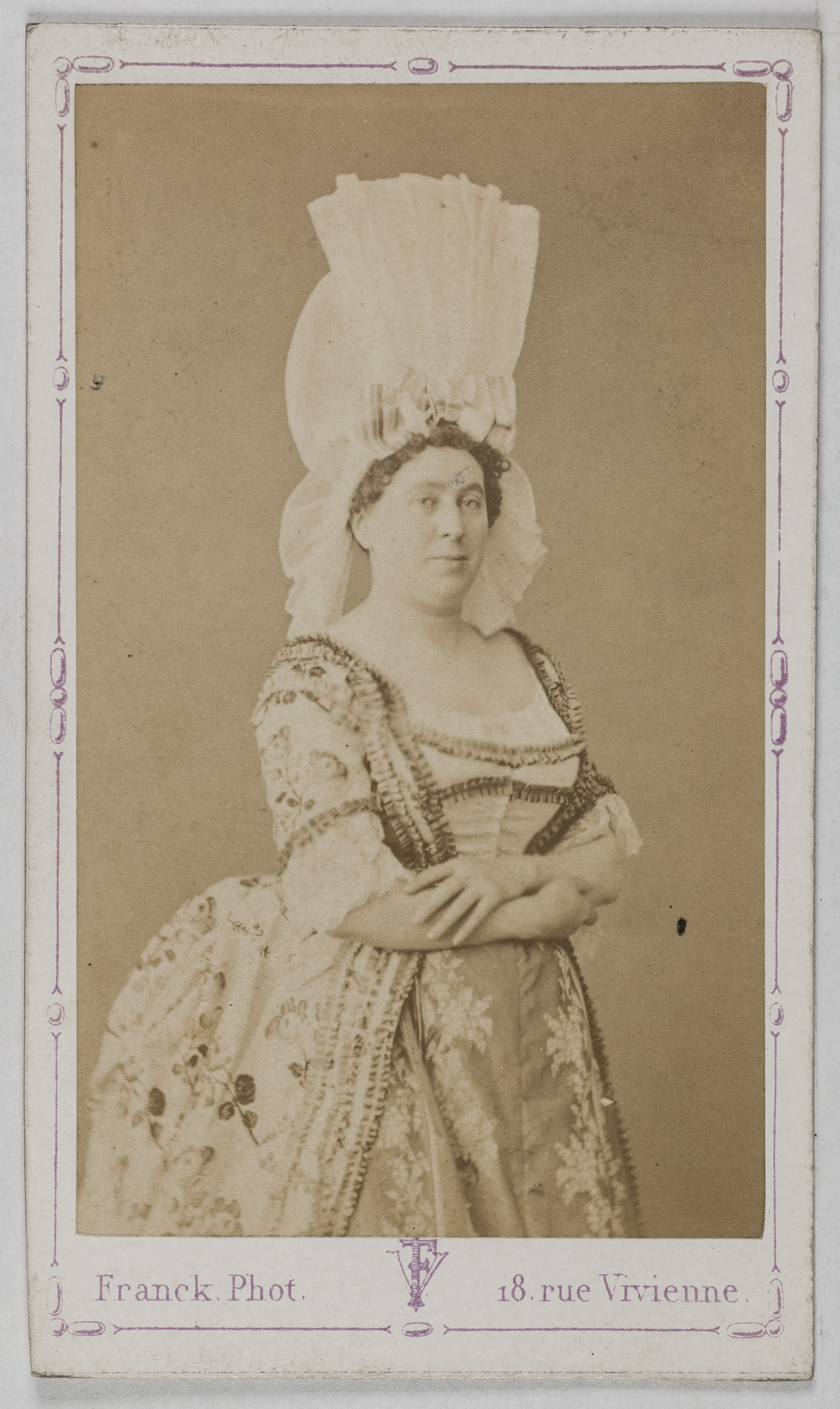 Franck, Portrait de Kid Jenny, actrice, (tante ? de P. Kid)