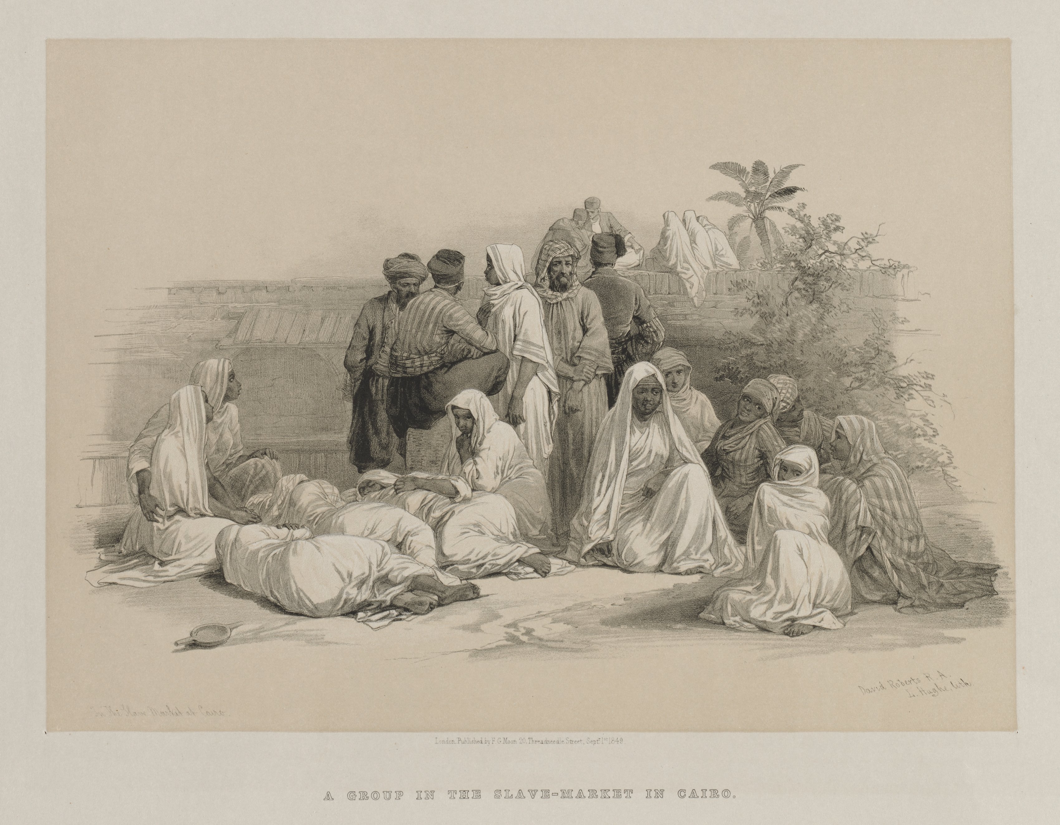 Louis Haghe, Egypt and Nubia, Volume III: In the Slave Market at Cairo