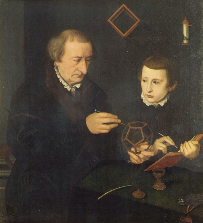 Nicolas Neufchatel, Portrait of Nuremberg Master Johann Neudörffer and a Student