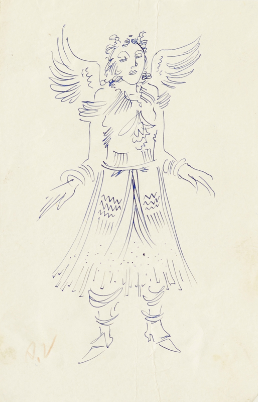 Ado (autor) Vabbe, Woman with wings