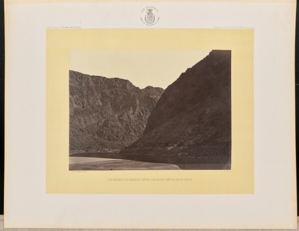 Timothy H. O'Sullivan, Entrance to Black Cañon, Colorado River, from Above