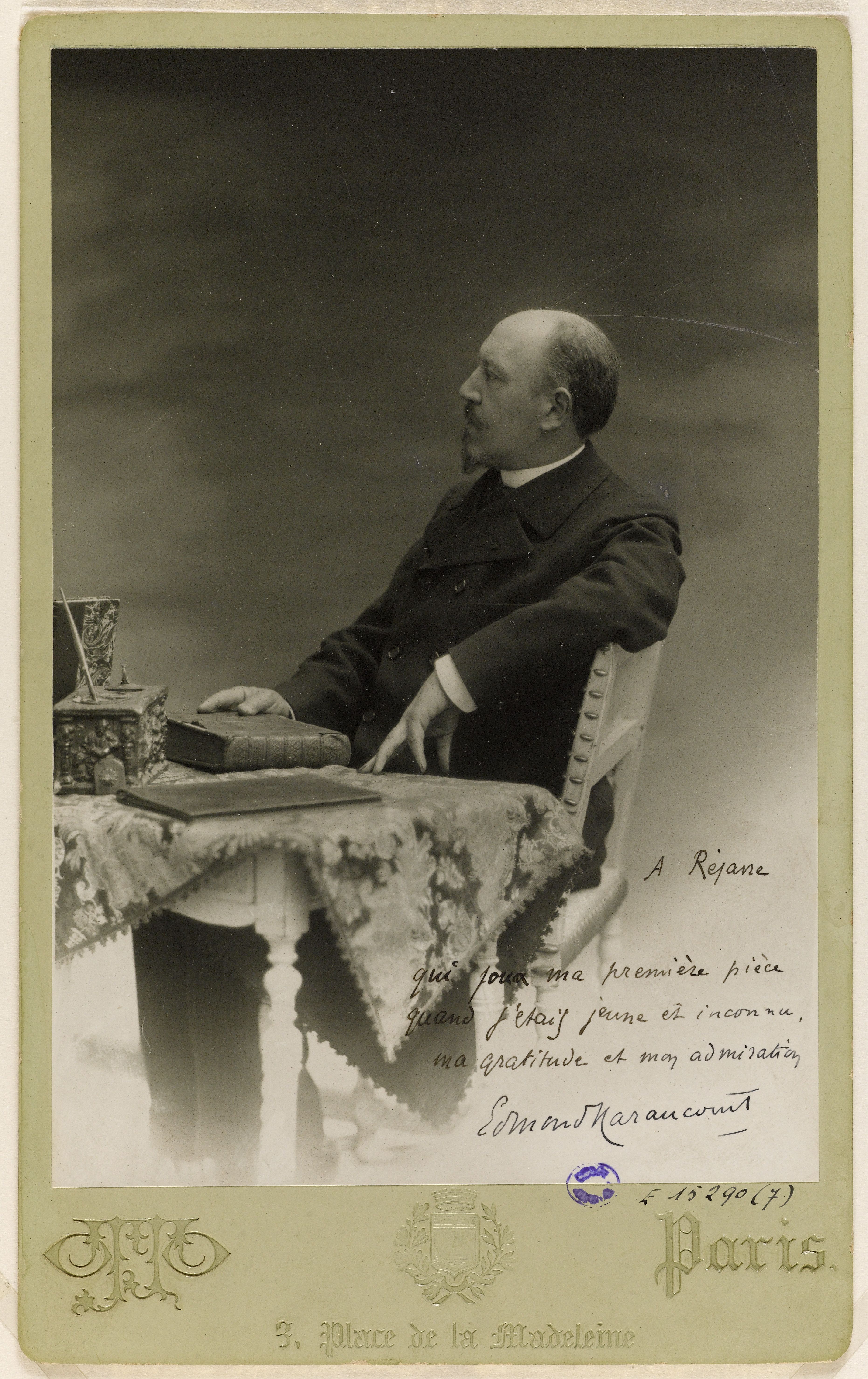 Anonyme, Portrait d'Edmond Haraucourt, (1856-1941), (littérateur)