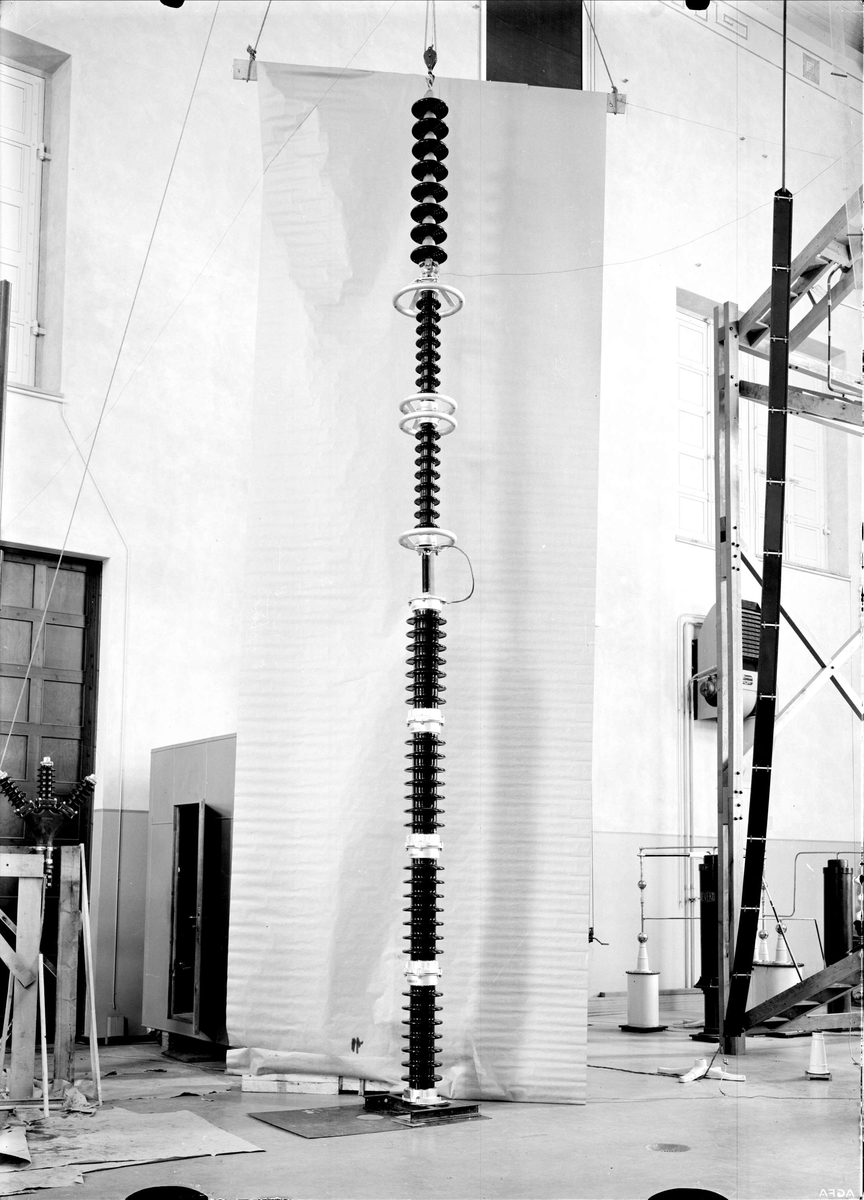 Paul Sandberg, Institutet för högspänningsforskning, Husbyborg, Uppsala, interiör 1937