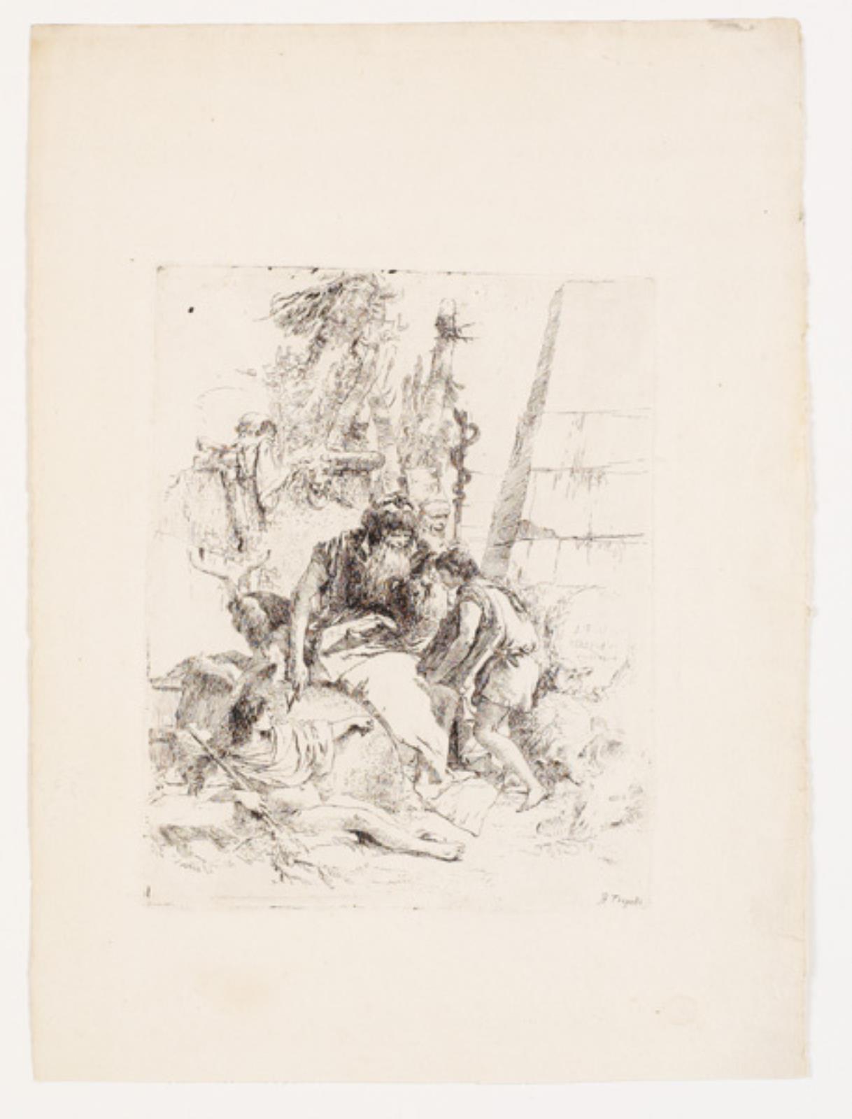 Giovanni Battista Tiepolo, To troldmænd og to ynglinge