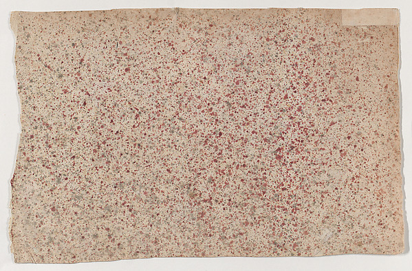 Anonymous, Sheet with an overall red speckle pattern