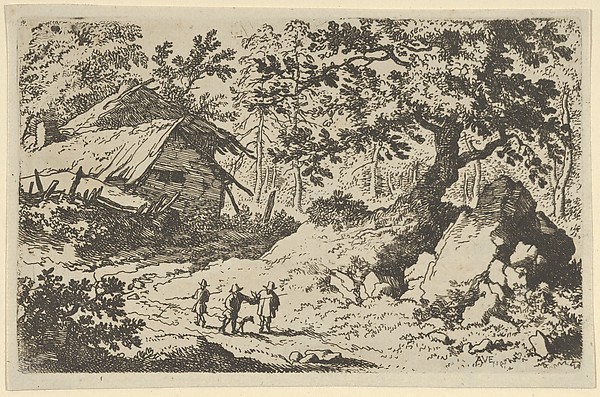 Allart van Everdingen, The Ruinous Cottage