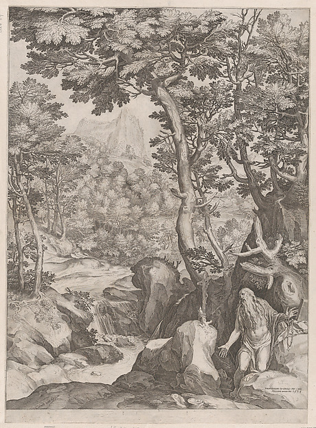 Cornelis Cort, St Onuphrius in the Wilderness