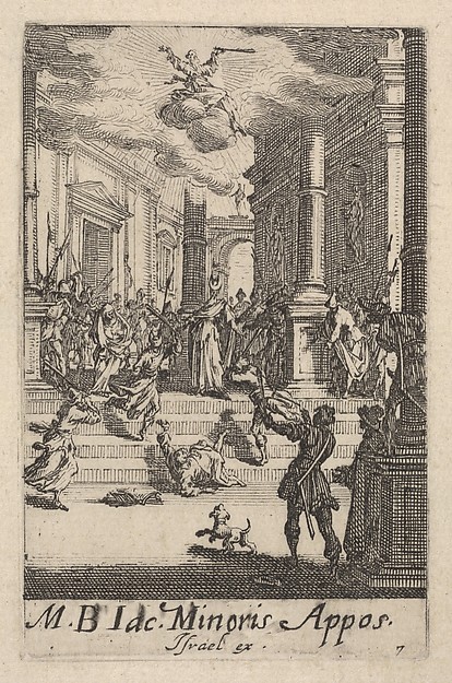 Jacques Callot, Martyrdom of Saint James the Lesser, from "The Little Apostles" (Les Petits Apôtres)