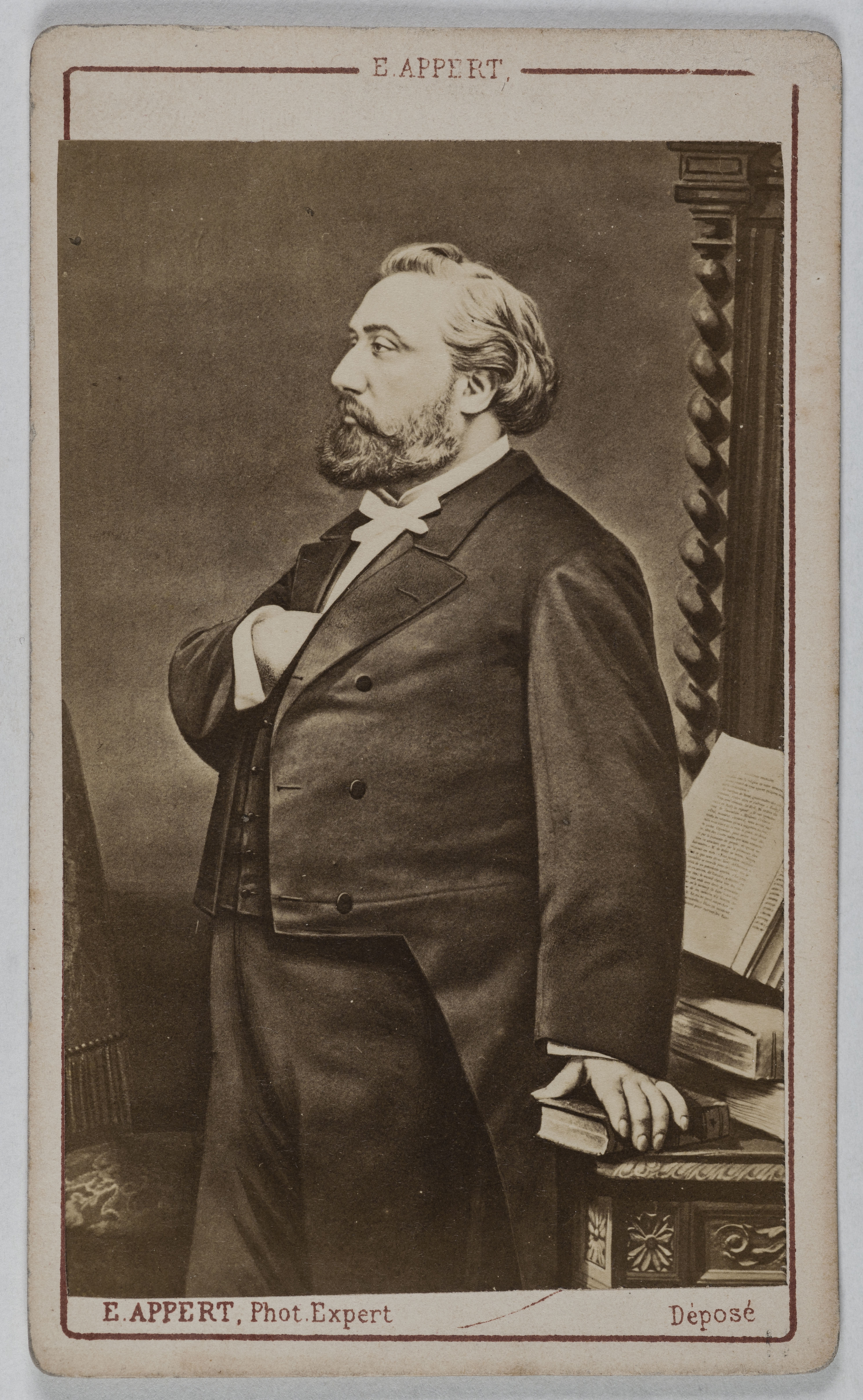 Ernest Charles Appert, Portrait de Léon Gambetta (1838-1882), (homme politique, avocat)