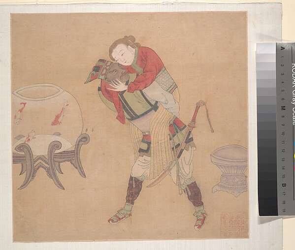 Unidentified artist, Tartar Officer Carrying Blond Lady