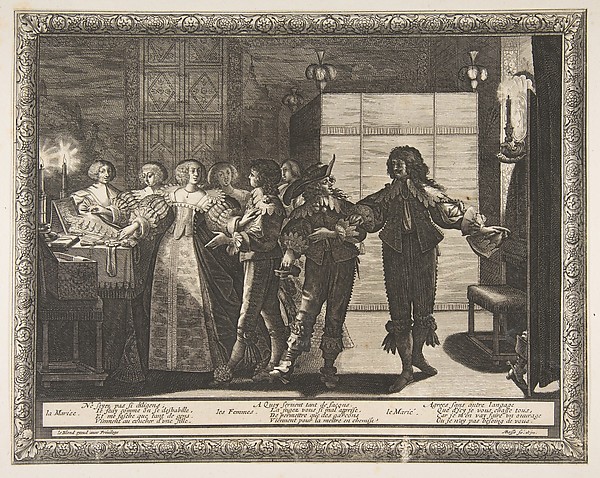 Abraham Bosse, The Bride Taken Home (La Mariée reconduite chez elle), plate 2 from "Marriage in the City" (Le Mariage à la Ville)