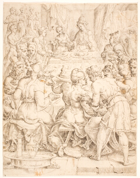 Maarten van Heemskerck, Josef beværter sine brødre