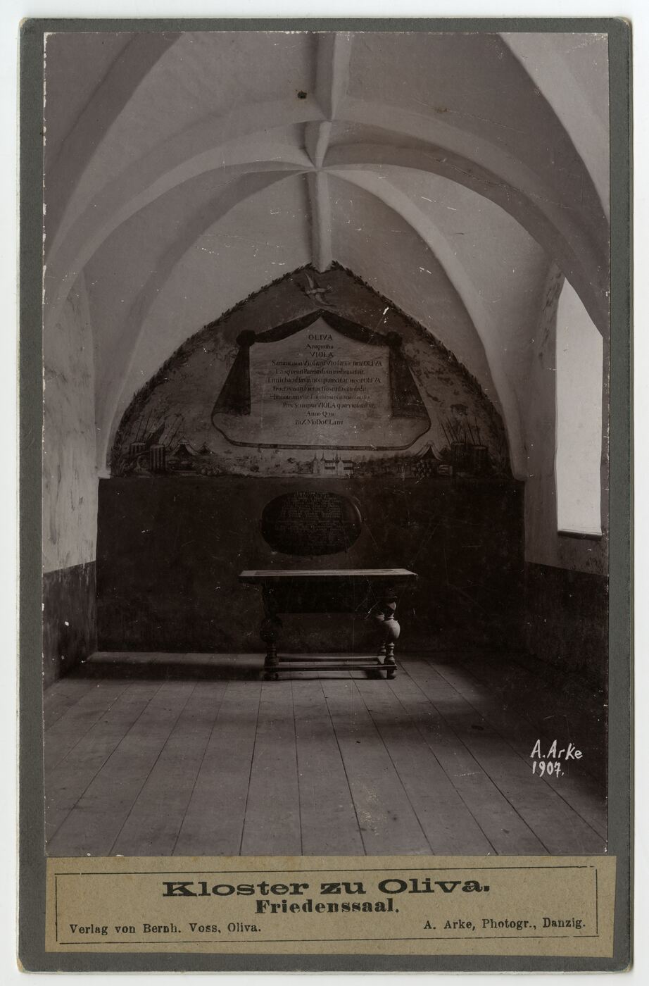 A. Arte, Perfotografuota „Taikos salė“ (Friedenssaal) Miunsterio miesto rotušėje