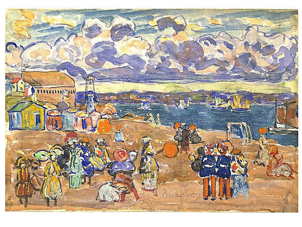 Maurice Prendergast, Beach at Saint-Malo