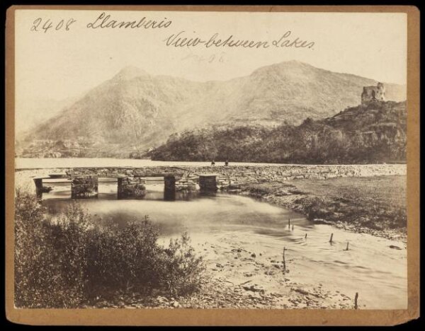 Francis Frith, Llanberis.  View between Lakes