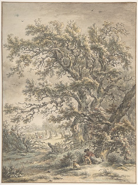 Egbert van Drielst, A Man Resting Under a Tree