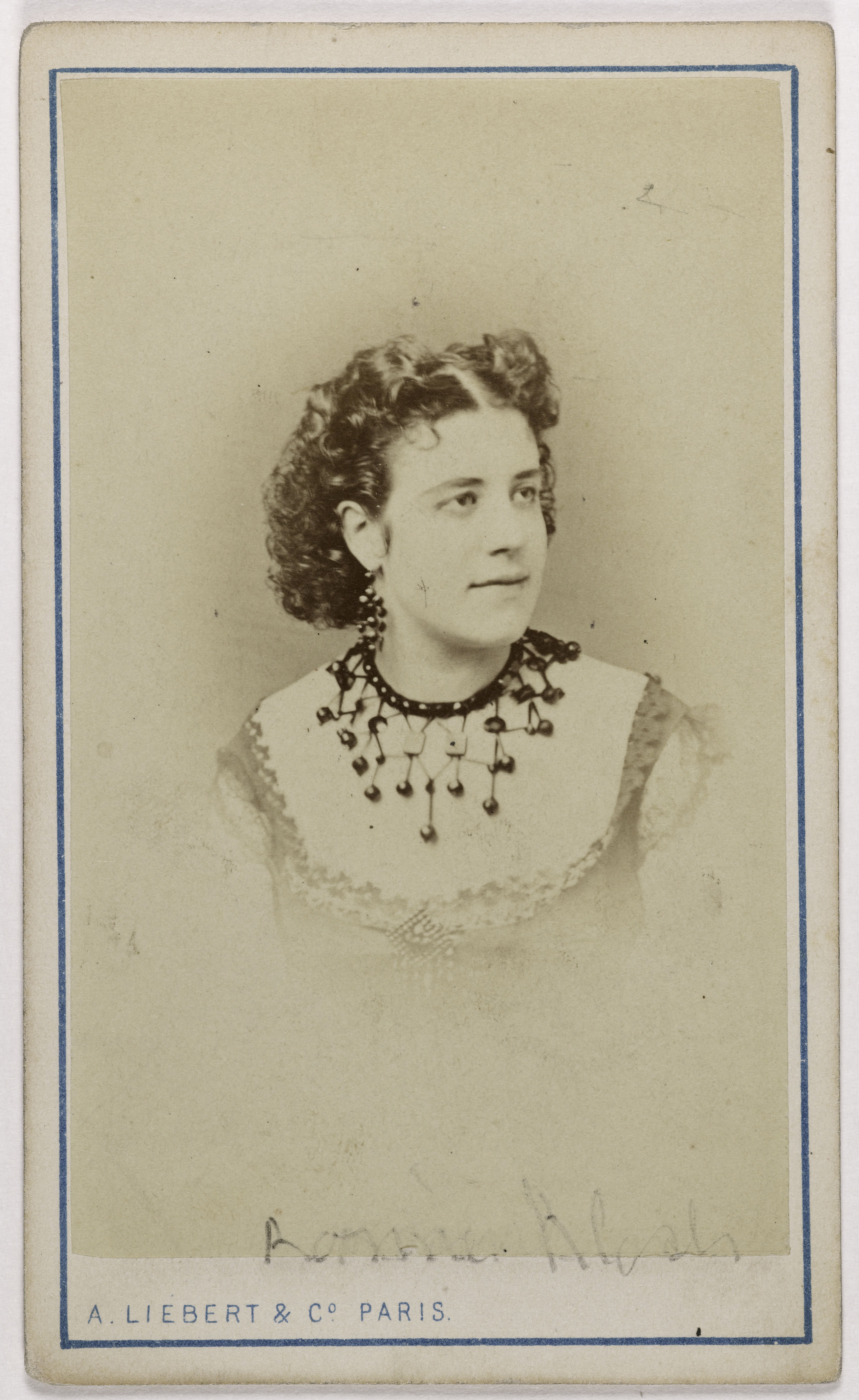 Alphonse Liébert, Portrait de Rosine Bloch (1844-1891) (chanteuse lyrique)